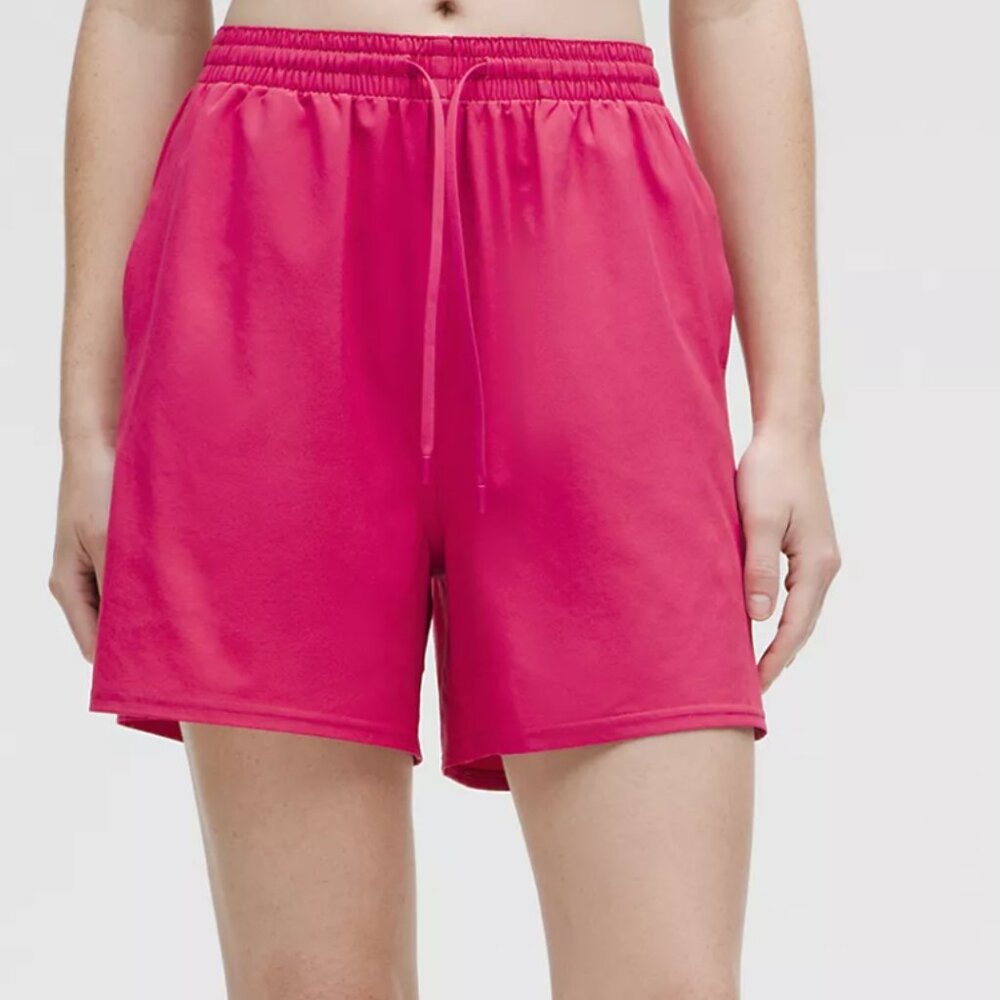 512 Lululemon Pace Rival High-Rise Short 5" Raspberry Coulis